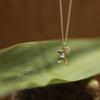 Puffin charm with gold star neckchain